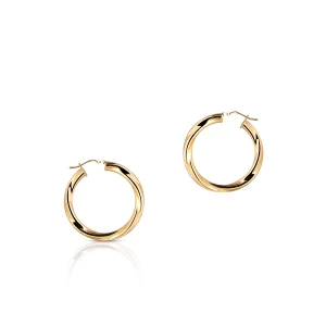 W.KRUK Kolczyki złote koła