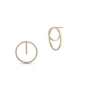 W.KRUK - Kolczyki złote koła W.KRUK