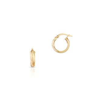 W.KRUK Kolczyki złote kółka