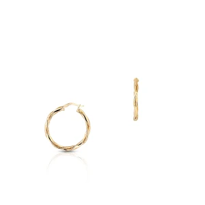 W.KRUK Kolczyki złote kółka