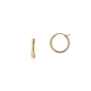 W.KRUK Kolczyki złote kółka