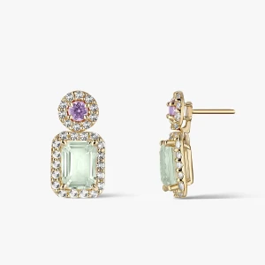 W.KRUK Kolczyki złote Maria Antonina