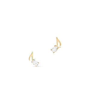 W.KRUK - Kolczyki złote nutki