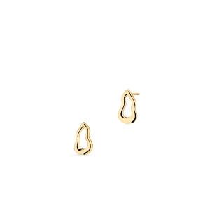 W.KRUK Kolczyki złote o fantazyjnym kształcie