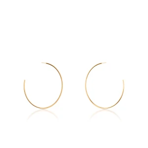 W.KRUK Kolczyki złote półkola