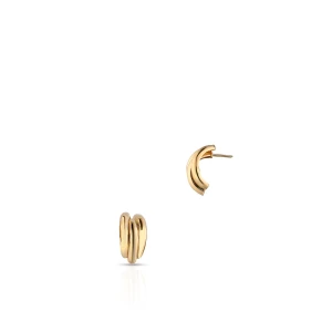 W.KRUK Kolczyki złote półkola