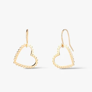 W.KRUK Kolczyki złote serca