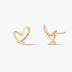 W.KRUK Kolczyki złote serca