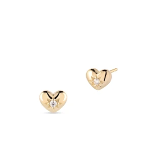 Zdjęcie produktu W.KRUK Kolczyki złote serca