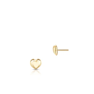 W.KRUK Kolczyki złote serca W.KRUK