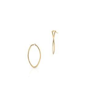 W.KRUK - Kolczyki złote skręcone koła