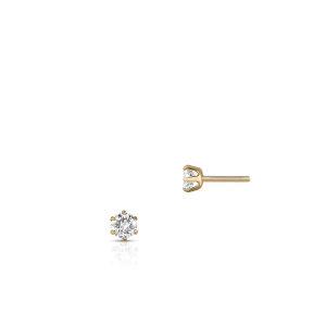 W.KRUK - Kolczyki złote Słoneczne Diamenty