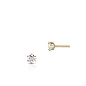 W.KRUK Kolczyki złote Słoneczne Diamenty