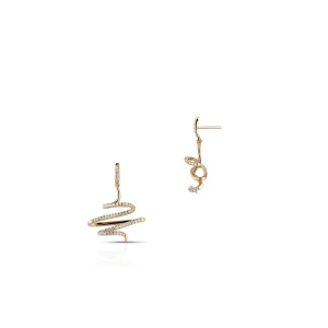 W.KRUK Kolczyki złote spirale W.KRUK