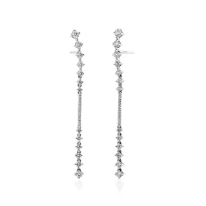 W.KRUK Kolczyki białe złoto z brylantami