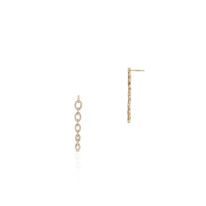 W.KRUK Kolczyki złote z diamentami