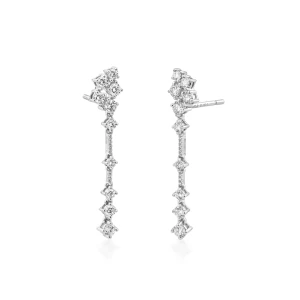 W.KRUK Kolczyki białe złoto z brylantami