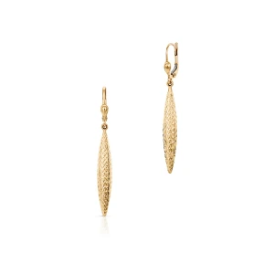 W.KRUK Kolczyki złote wiszące