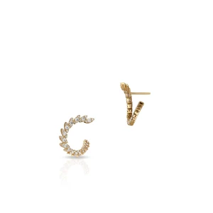 W.KRUK - Kolczyki złote z brylantami