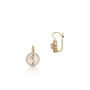 W.KRUK - Kolczyki złote z brylantami