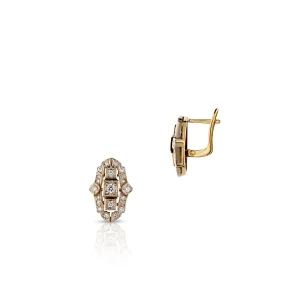 W.KRUK - Kolczyki złote z brylantami