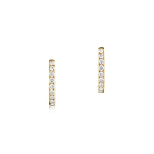 Zdjęcie produktu W.KRUK Kolczyki złote z brylantami