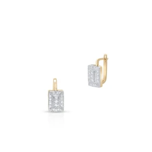 W.KRUK Kolczyki złote z brylantami