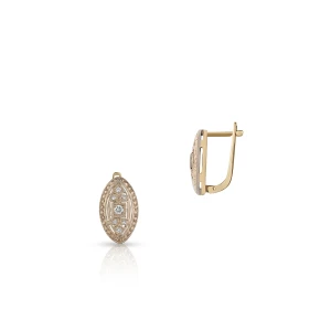 W.KRUK Kolczyki złote z brylantami