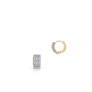 W.KRUK Kolczyki złote z brylantami