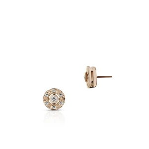 W.KRUK Kolczyki złote z brylantami