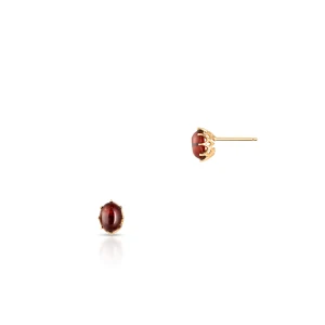 W.KRUK Kolczyki złote z bursztynem