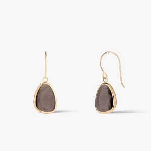 W.KRUK - Kolczyki złote z chryzoberylem