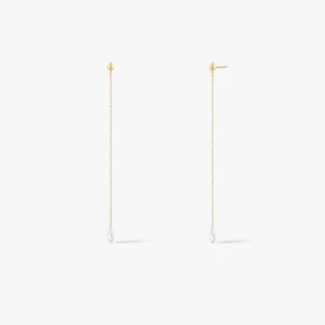 W.KRUK Kolczyki złote z cyrkonią