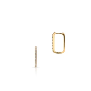 W.KRUK - Kolczyki złote z cyrkoniami
