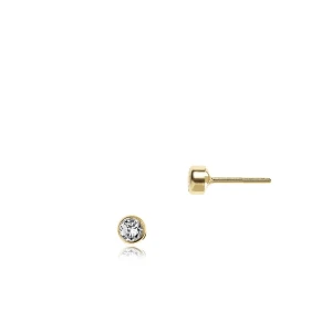 W.KRUK - Kolczyki złote z cyrkoniami