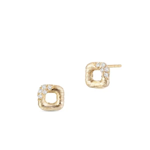 W.KRUK - Kolczyki złote z cyrkoniami