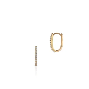 W.KRUK Kolczyki złote z cyrkoniami