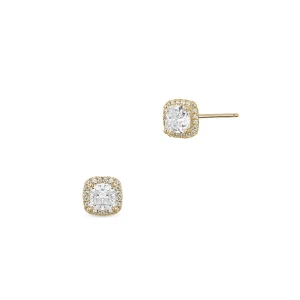 W.KRUK Kolczyki złote z cyrkoniami