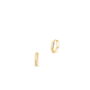 W.KRUK Kolczyki złote z cyrkoniami