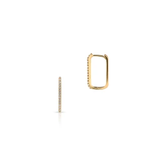 W.KRUK Kolczyki złote z cyrkoniami