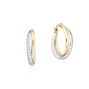 W.KRUK Kolczyki złote z cyrkoniami