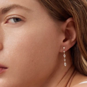 W.KRUK - Kolczyki złote z cyrkoniami Ceremonials