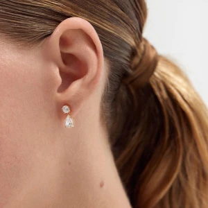 W.KRUK - Kolczyki złote z cyrkoniami Ceremonials