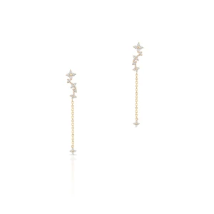 W.KRUK Kolczyki złote z cyrkoniami Ceremonials