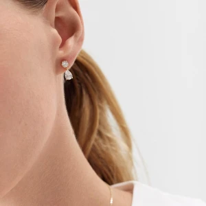 W.KRUK Kolczyki złote z cyrkoniami Ceremonials