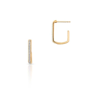 W.KRUK Kolczyki złote z diamentami