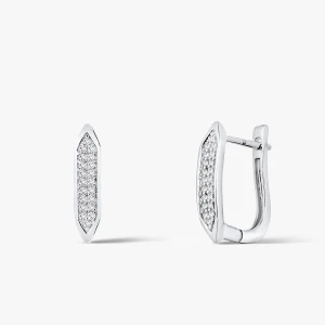 W.KRUK Kolczyki złote z diamentami