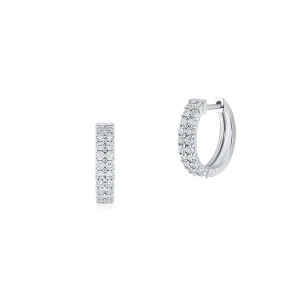 W.KRUK Kolczyki złote z diamentami