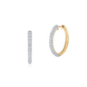 W.KRUK Kolczyki złote z diamentami