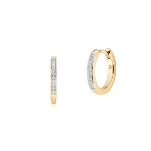 W.KRUK Kolczyki złote z diamentami